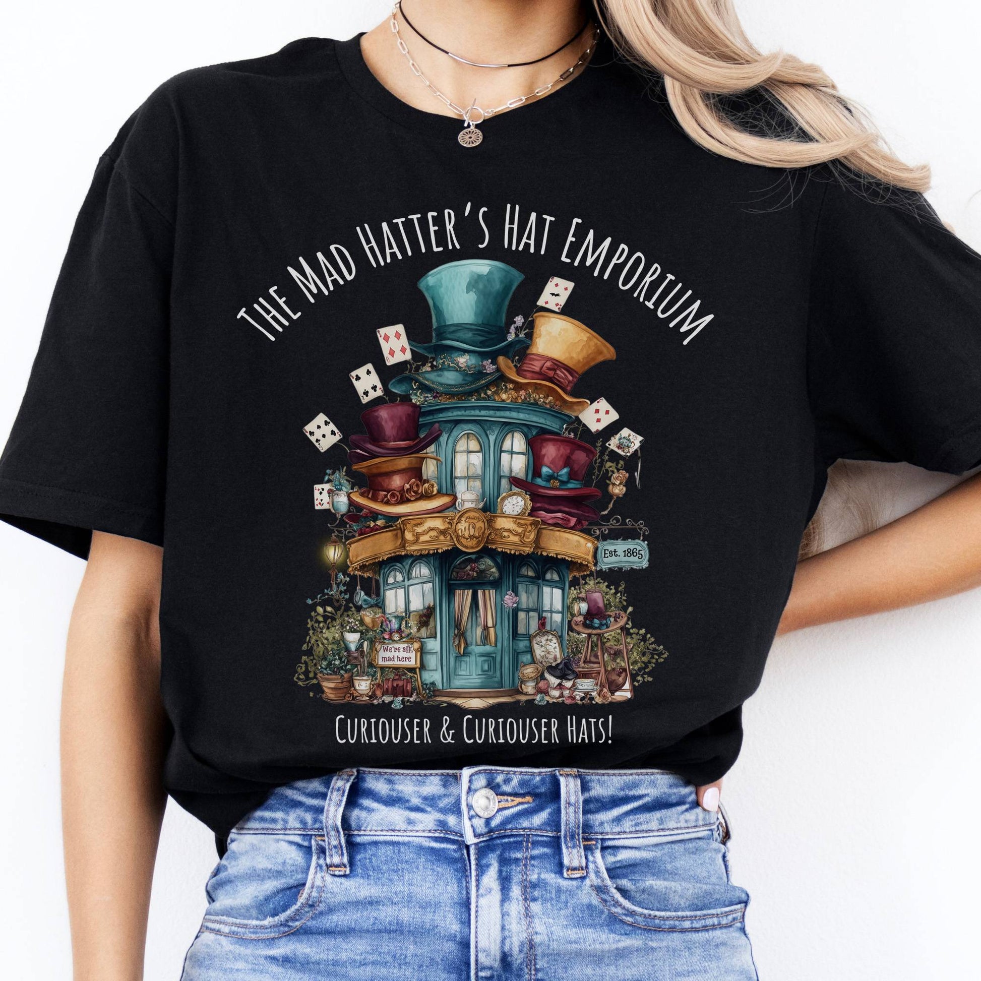 T-Shirts The Mad Hatter's Hat Emporium T-Shirt The Mystic Eden