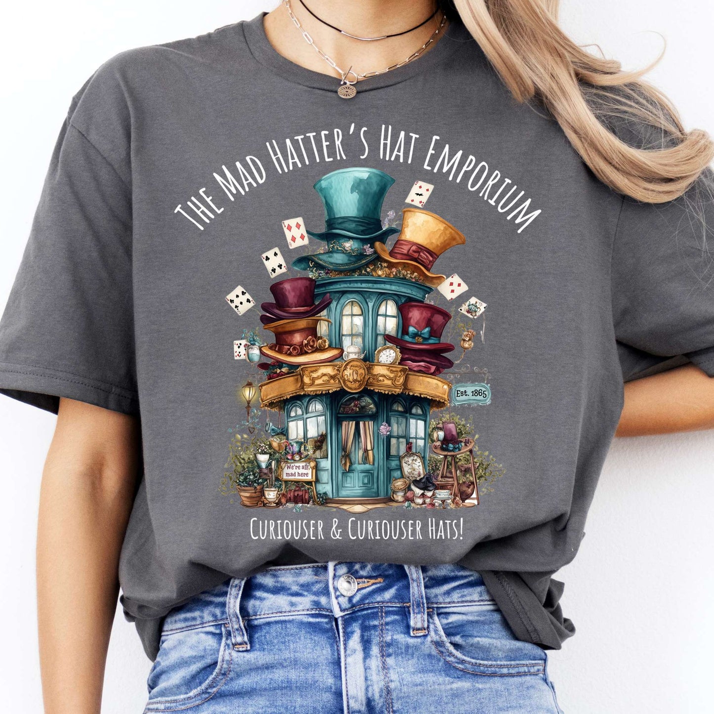 T-Shirts The Mad Hatter's Hat Emporium T-Shirt The Mystic Eden