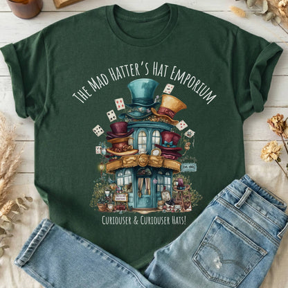 T-Shirts Forest Green / S The Mad Hatter's Hat Emporium T-Shirt The Mystic Eden