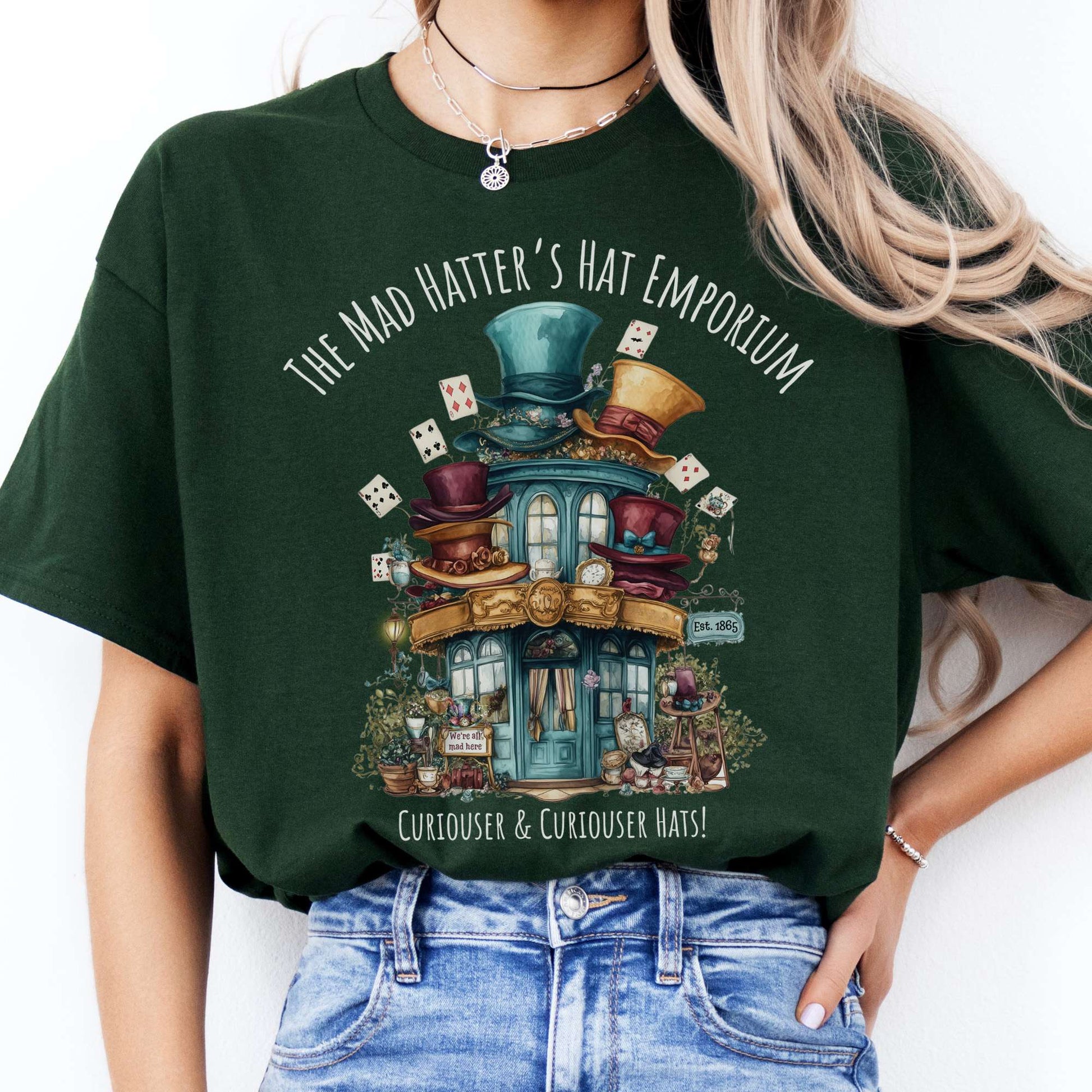 T-Shirts The Mad Hatter's Hat Emporium T-Shirt The Mystic Eden