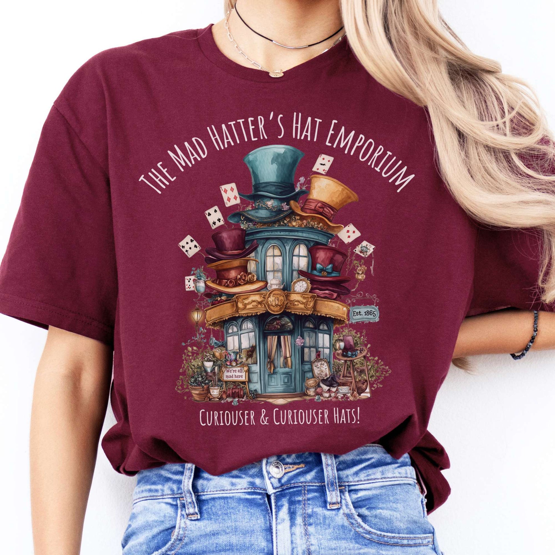 T-Shirts The Mad Hatter's Hat Emporium T-Shirt The Mystic Eden