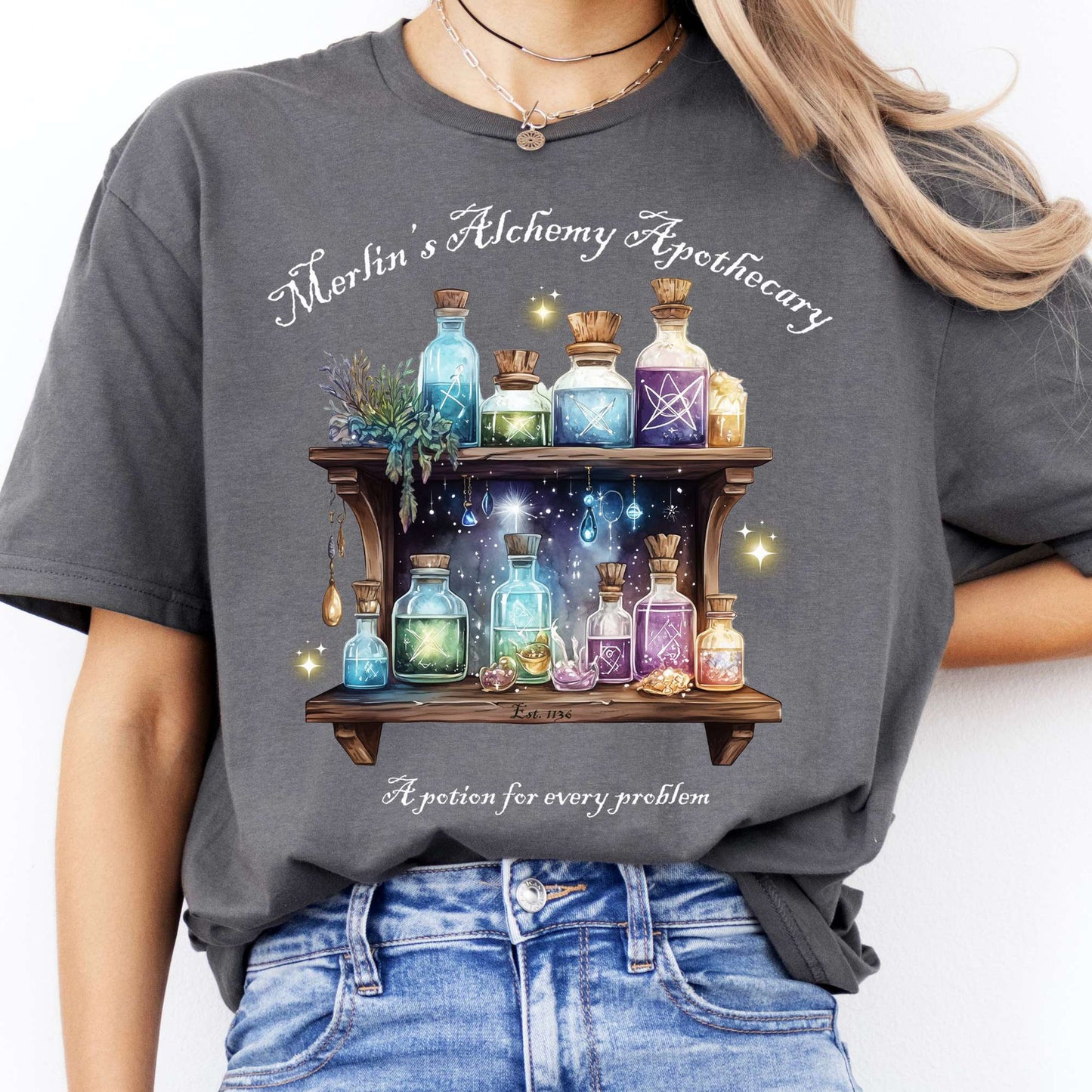 T-Shirts Merlin's Alchemy Apothecary T-Shirt The Mystic Eden