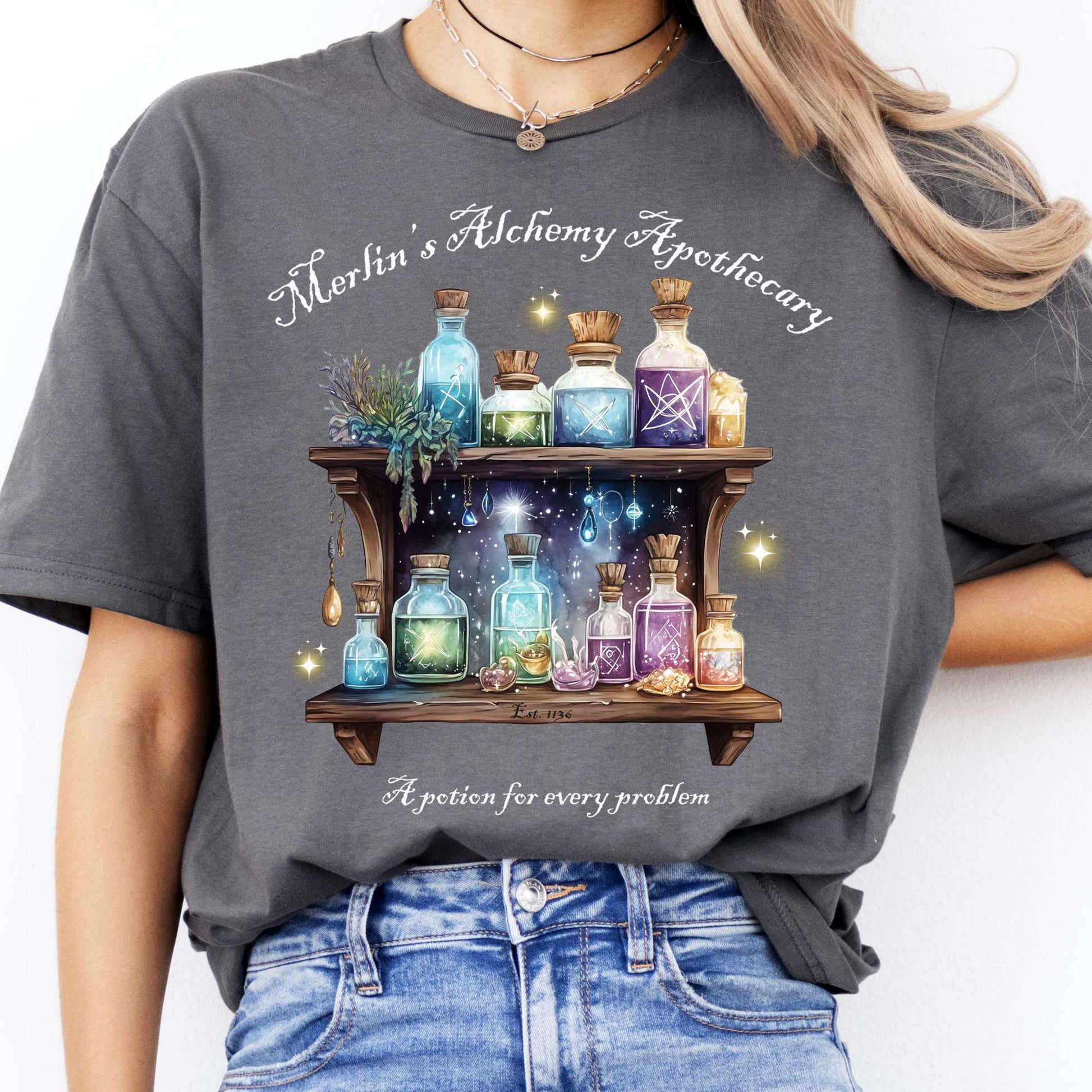 T-Shirts Merlin's Alchemy Apothecary T-Shirt The Mystic Eden