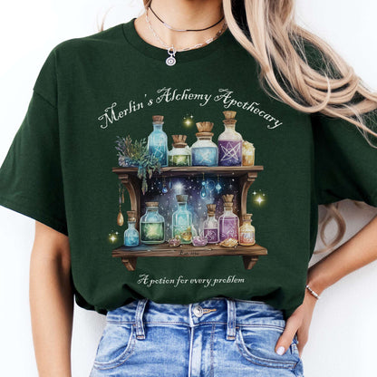 T-Shirts Merlin's Alchemy Apothecary T-Shirt The Mystic Eden