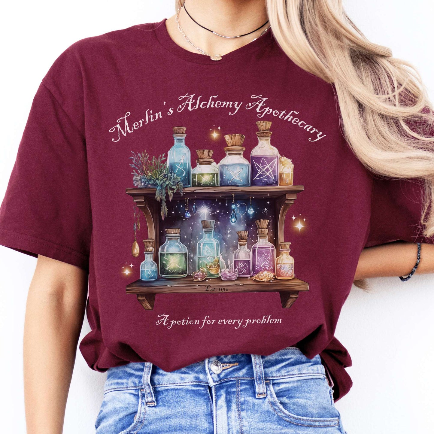 T-Shirts Merlin's Alchemy Apothecary T-Shirt The Mystic Eden