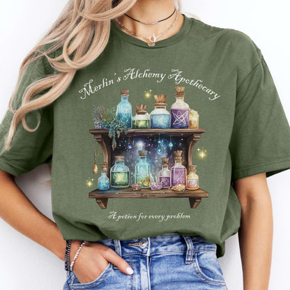 T-Shirts Merlin's Alchemy Apothecary T-Shirt The Mystic Eden