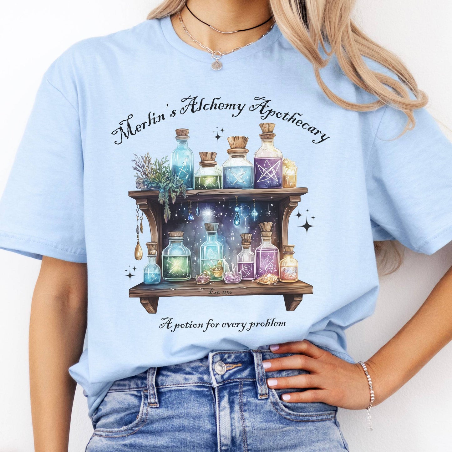 T-Shirts Merlin's Alchemy Apothecary T-Shirt The Mystic Eden