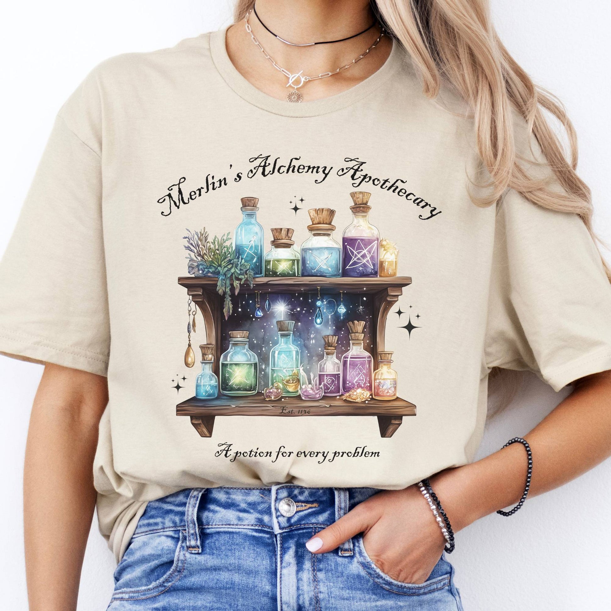 T-Shirts Merlin's Alchemy Apothecary T-Shirt The Mystic Eden