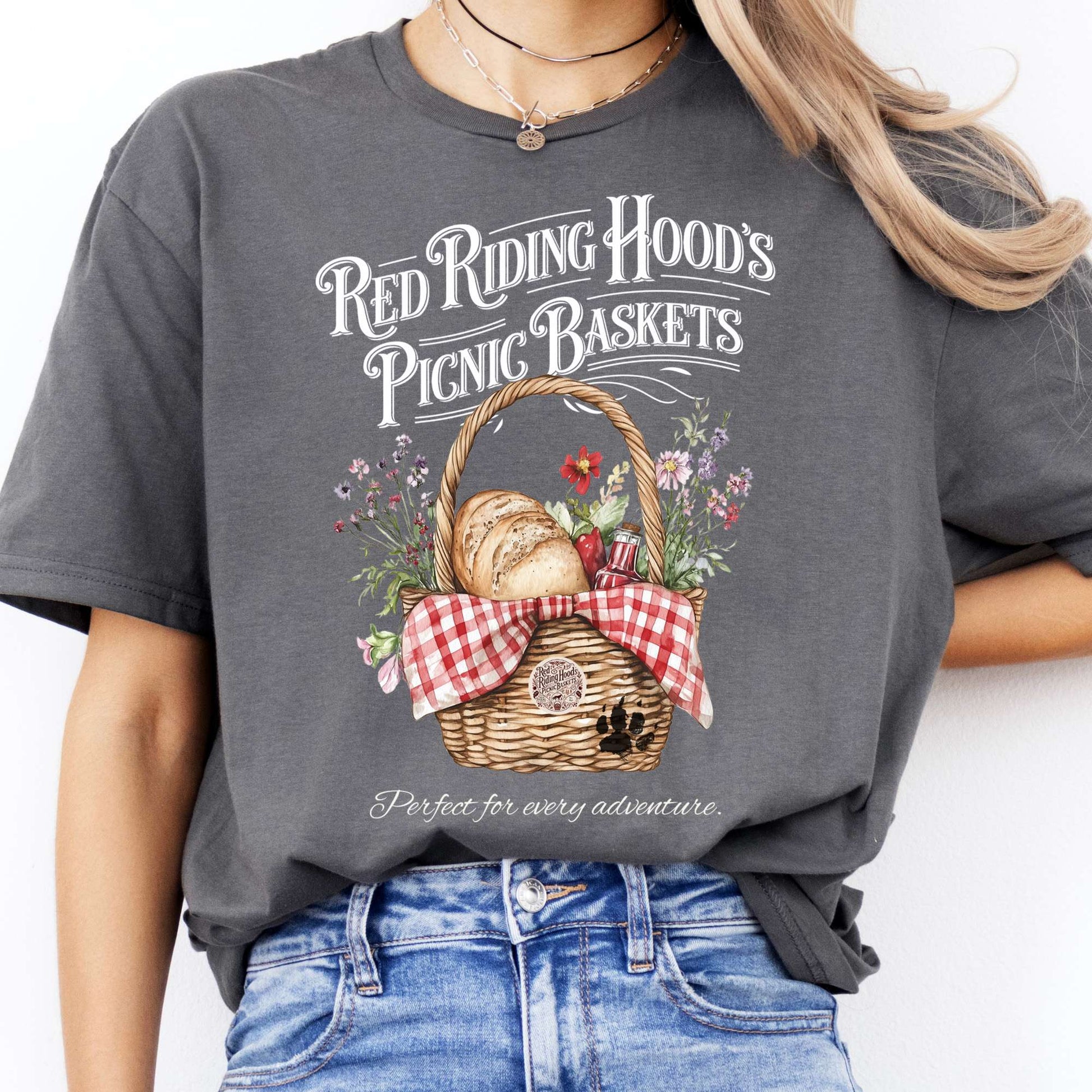 T-Shirts Red Riding Hood's Picnic Baskets T-Shirt The Mystic Eden
