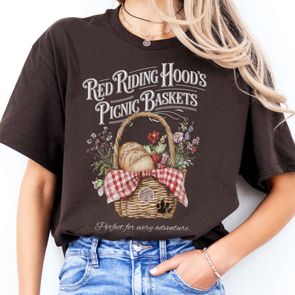 T-Shirts Red Riding Hood's Picnic Baskets T-Shirt The Mystic Eden