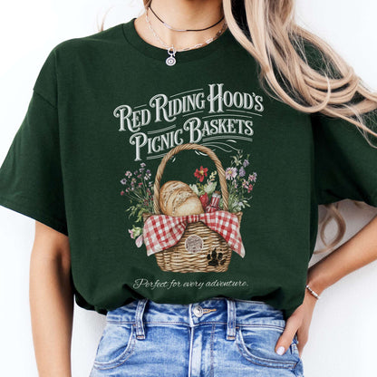 T-Shirts Red Riding Hood's Picnic Baskets T-Shirt The Mystic Eden