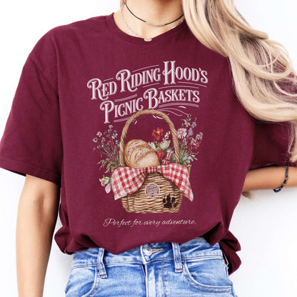 T-Shirts Red Riding Hood's Picnic Baskets T-Shirt The Mystic Eden