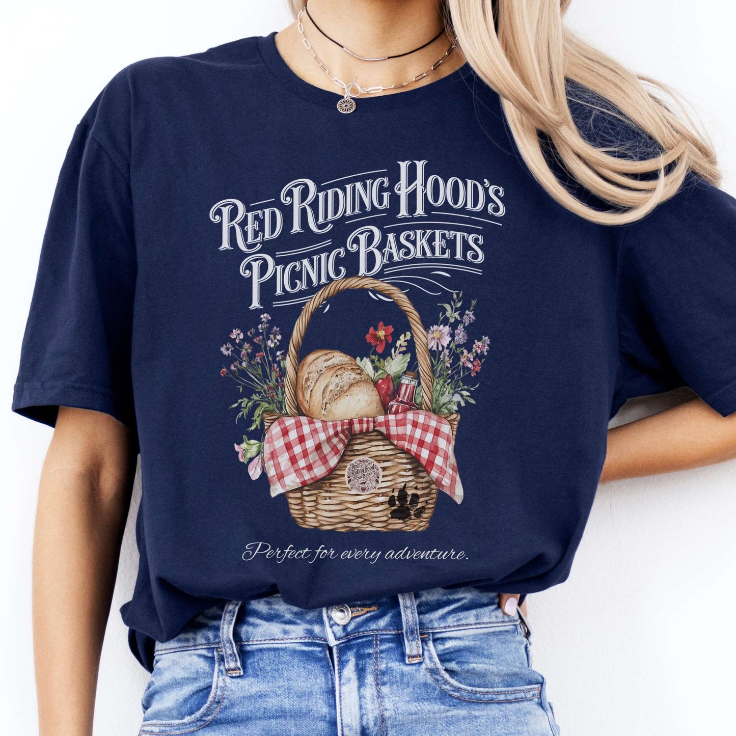 T-Shirts Red Riding Hood's Picnic Baskets T-Shirt The Mystic Eden