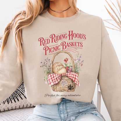 Sweatshirt Red Riding Hood's Picnic Baskets Sweatshirt The Mystic Eden