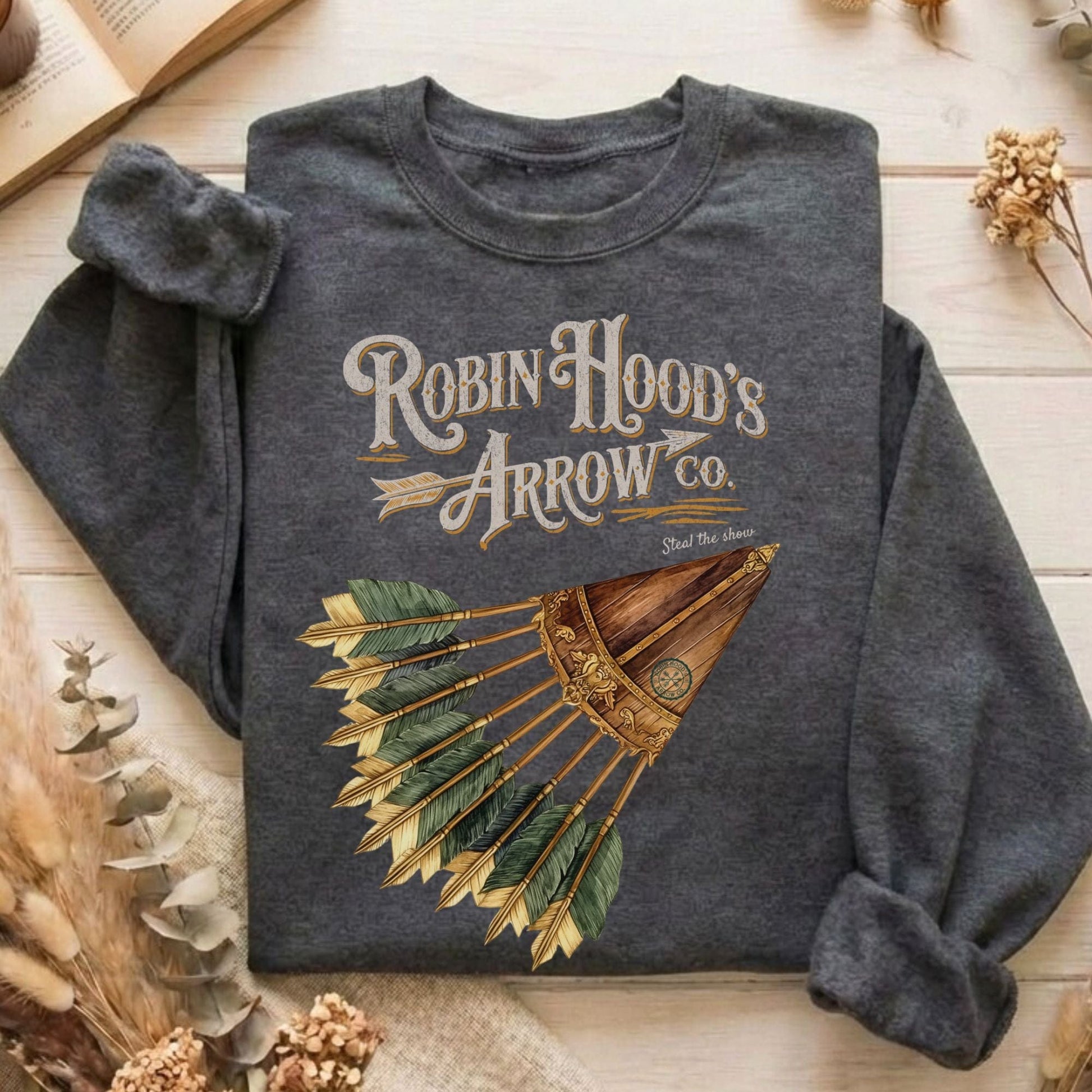 Sweatshirt Dark Heather / S Robin Hood's Arrow Co. Sweatshirt The Mystic Eden