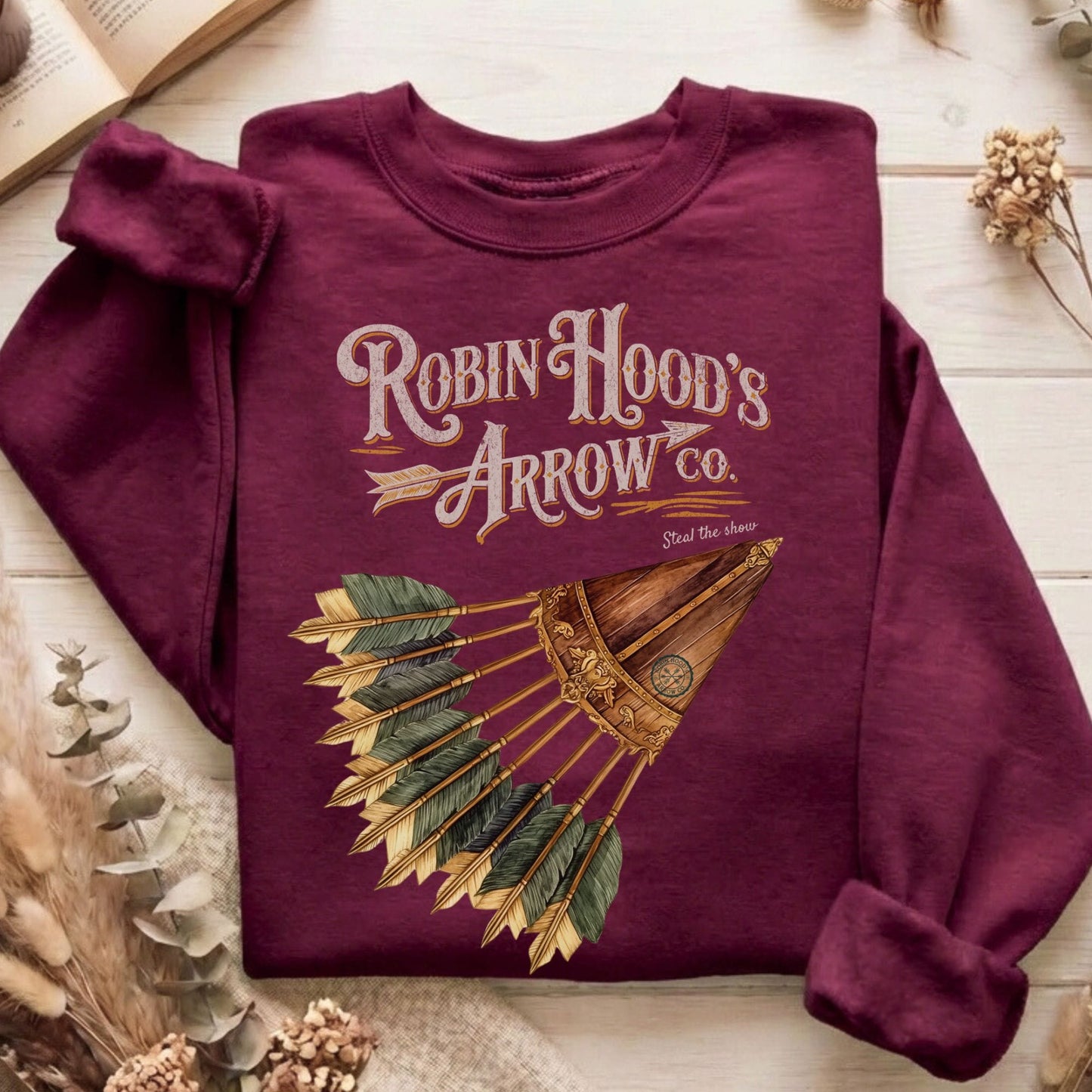 Sweatshirt Maroon / S Robin Hood's Arrow Co. Sweatshirt The Mystic Eden