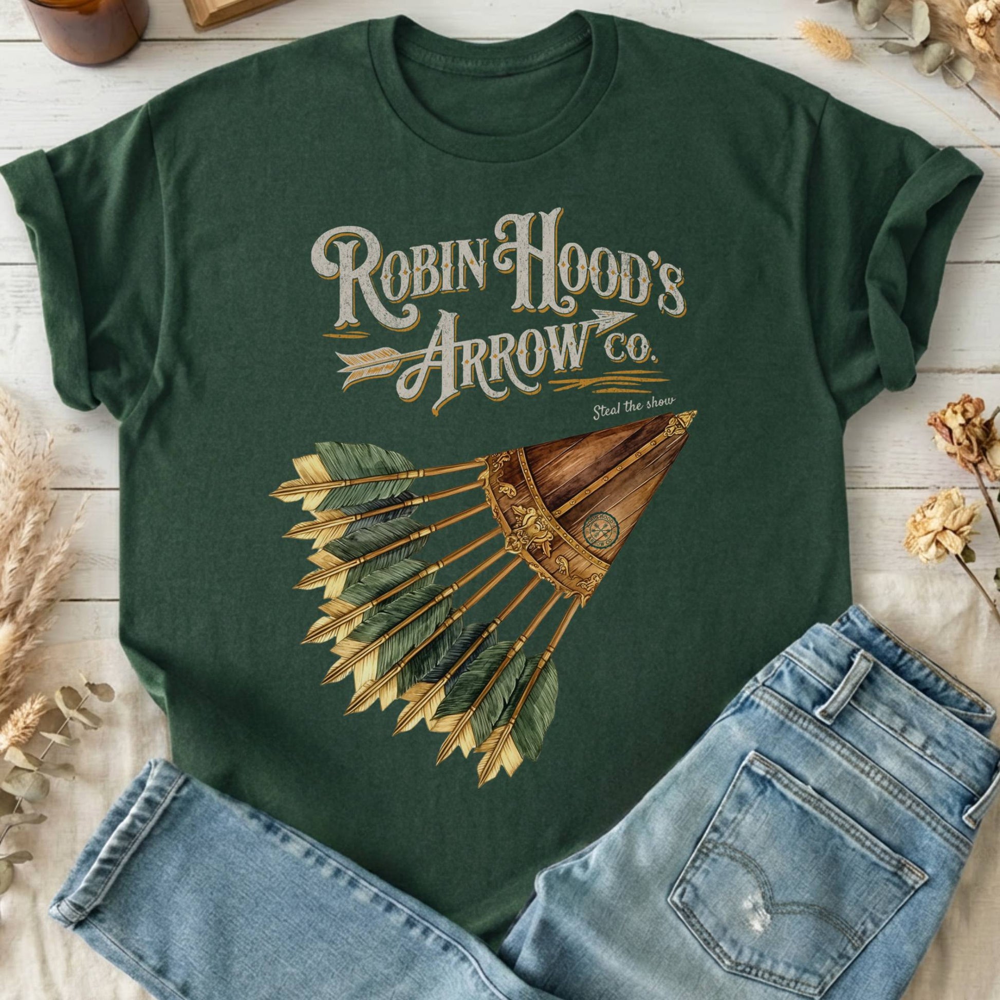 T-Shirts Forest Green / S Robin Hood's Arrow Co. T-Shirt The Mystic Eden