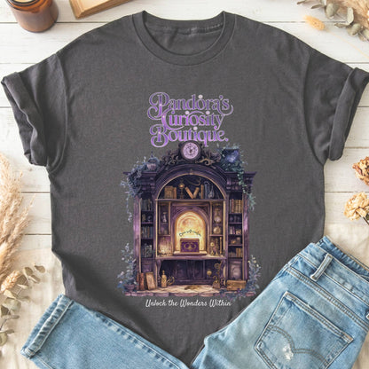 T-Shirts Charcoal / S Pandora's Curiosity Boutique T-Shirt The Mystic Eden