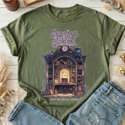 T-Shirts Military Green / S Pandora's Curiosity Boutique T-Shirt The Mystic Eden