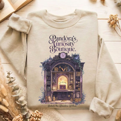 Sweatshirt Sand / S Pandora's Curiosity Boutique Sweatshirt The Mystic Eden