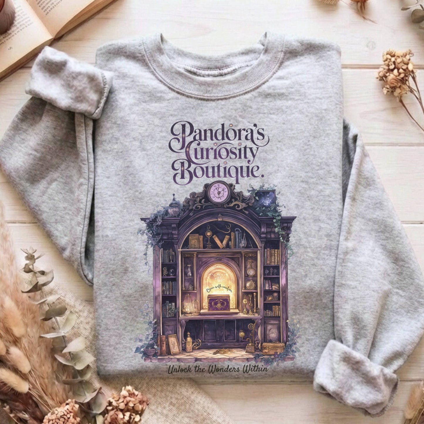 Sweatshirt Sport Grey / S Pandora's Curiosity Boutique Sweatshirt The Mystic Eden