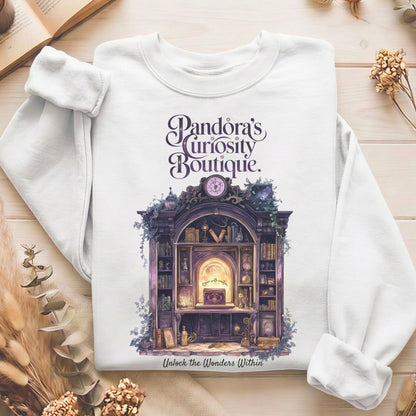 Sweatshirt White / S Pandora's Curiosity Boutique Sweatshirt The Mystic Eden