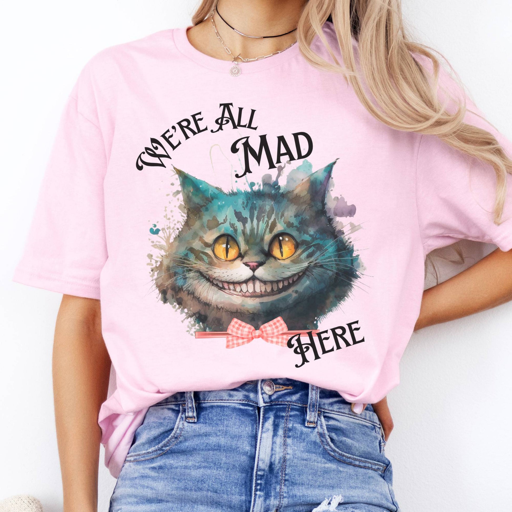 T-Shirt We're All Mad Here Cheshire Cat T-Shirt The Mystic Eden