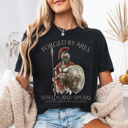 Forged By Ares Shields And Spears Tee