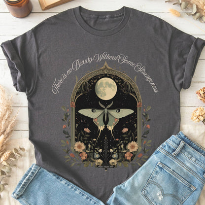 T-Shirts Charcoal / S There is no Beauty Without Some Strangeness Poe T-Shirt The Mystic Eden
