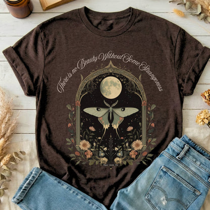 T-Shirts Dark Chocolate / S There is no Beauty Without Some Strangeness Poe T-Shirt The Mystic Eden