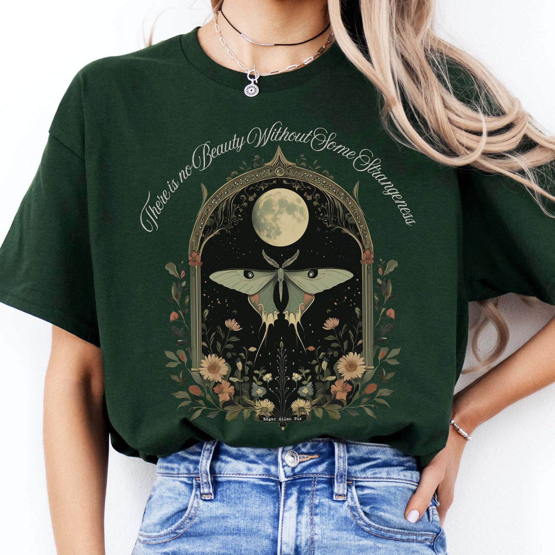 T-Shirts There is no Beauty Without Some Strangeness Poe T-Shirt The Mystic Eden