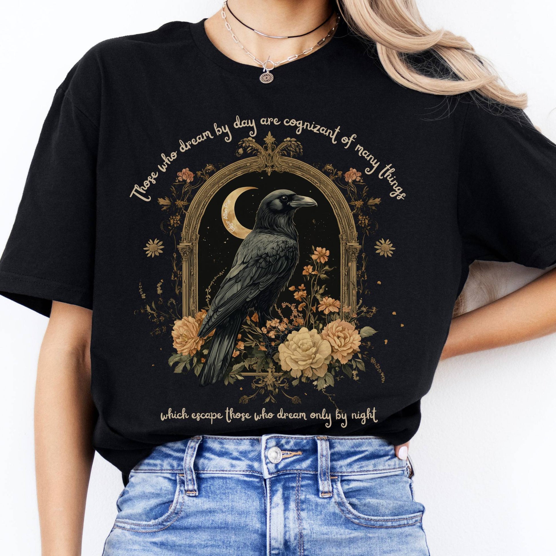 T-Shirts Those Who Dream By Day Poe T-Shirt The Mystic Eden