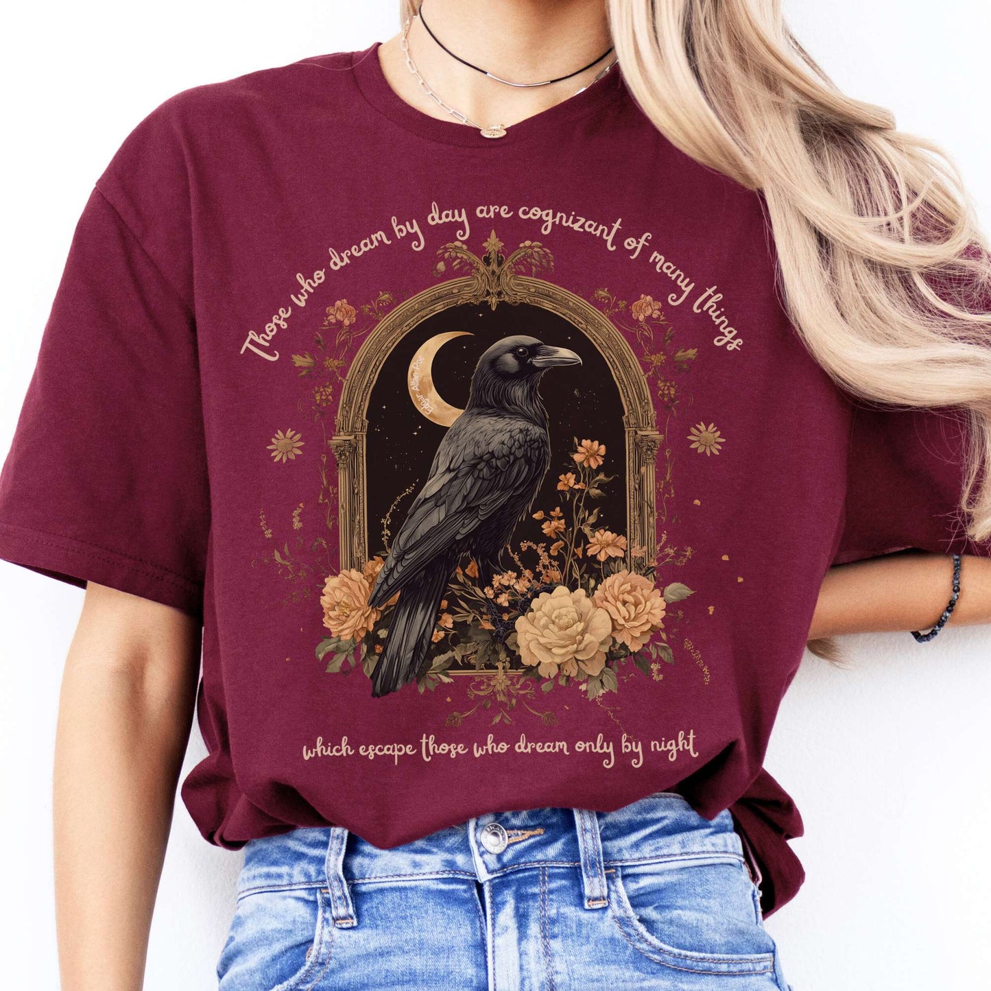 T-Shirts Those Who Dream By Day Poe T-Shirt The Mystic Eden