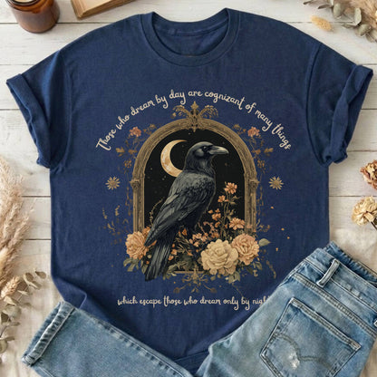 T-Shirts Navy / S Those Who Dream By Day Poe T-Shirt The Mystic Eden