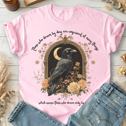 T-Shirts Light Pink / S Those Who Dream By Day Poe T-Shirt The Mystic Eden
