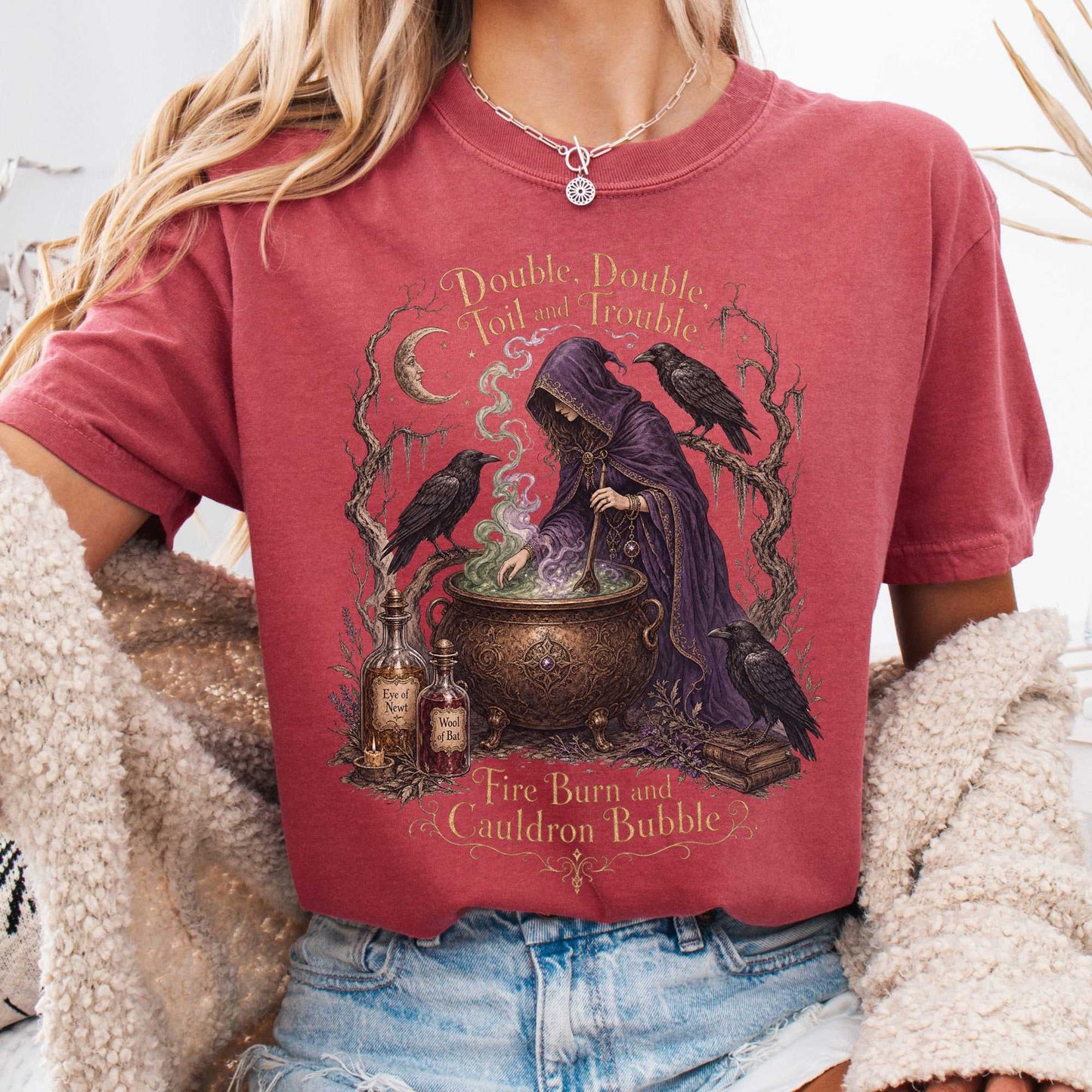 T-Shirt Crimson / S Design 336 T-Shirt The Mystic Eden