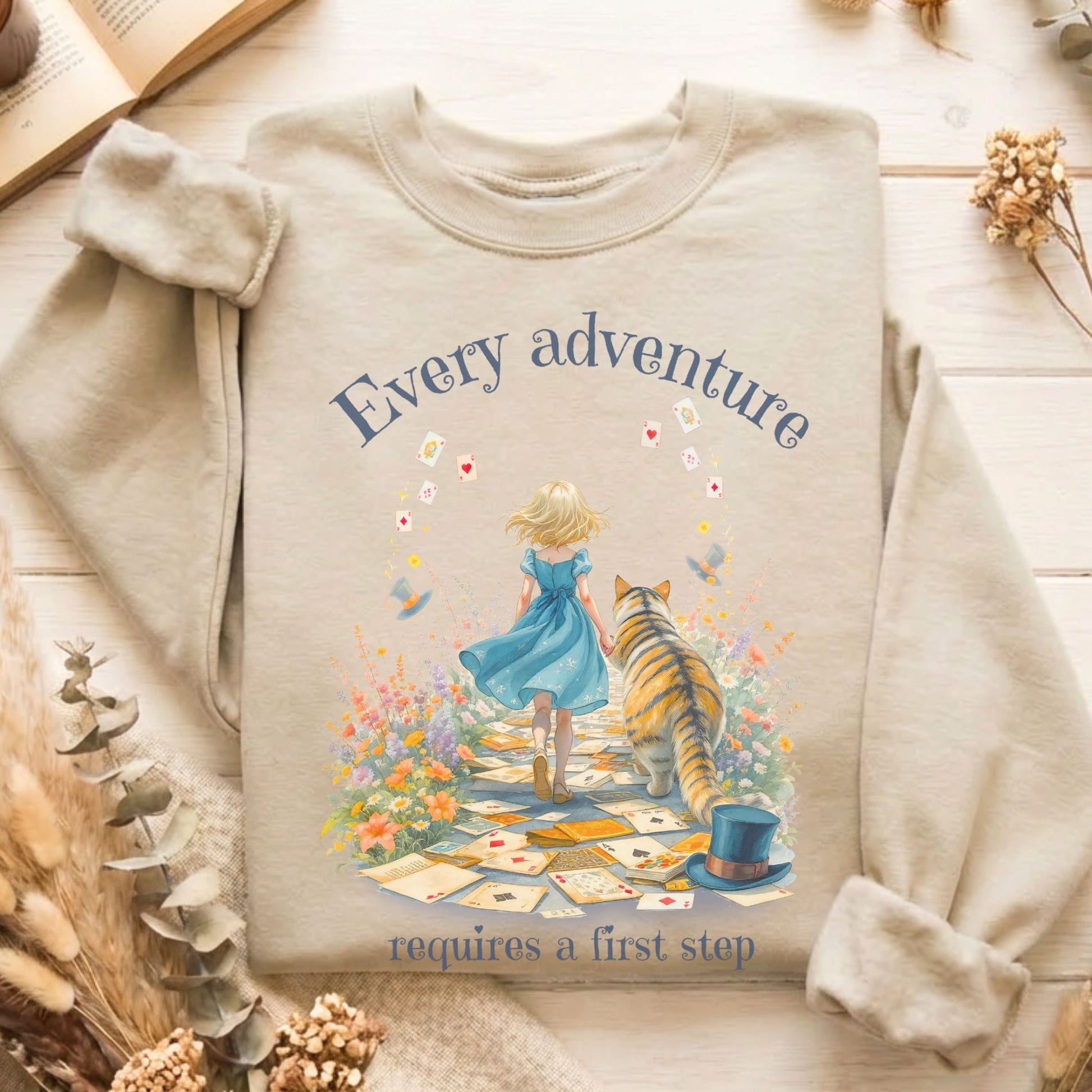 Sweatshirt Sand / S Design 259 Crewneck Sweatshirt The Mystic Eden
