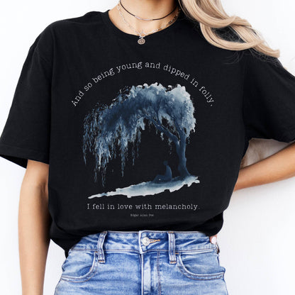 T-Shirt And So Being Young Edgar Allan Poe T-Shirt The Mystic Eden