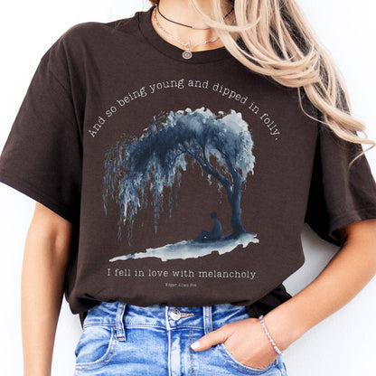 T-Shirt And So Being Young Edgar Allan Poe T-Shirt The Mystic Eden