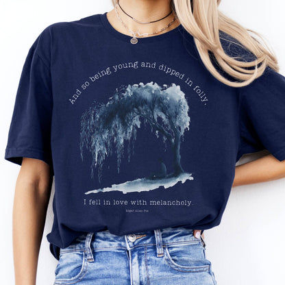 T-Shirt And So Being Young Edgar Allan Poe T-Shirt The Mystic Eden