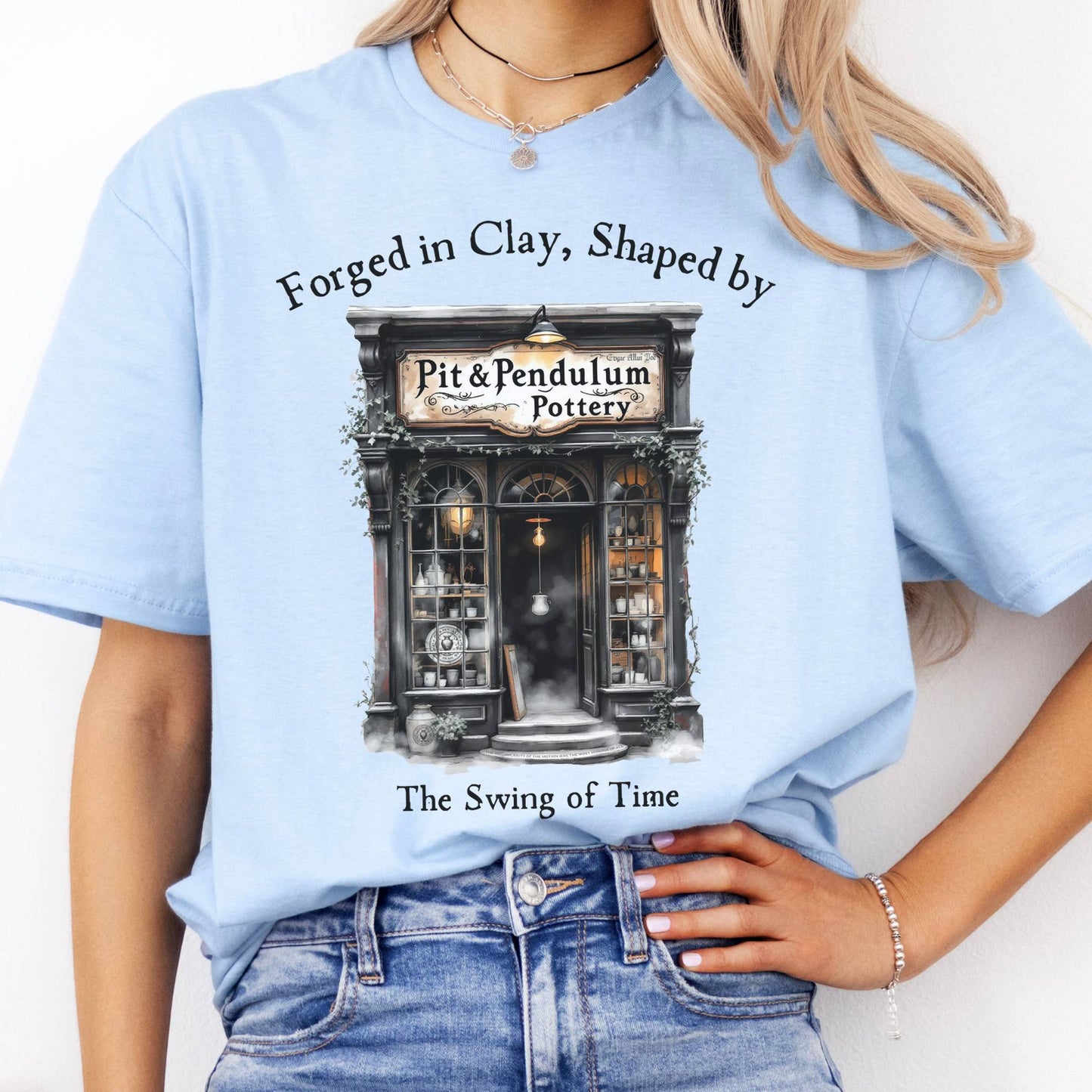 T-Shirt Pit & Pendulum Pottery Poe T-Shirt The Mystic Eden