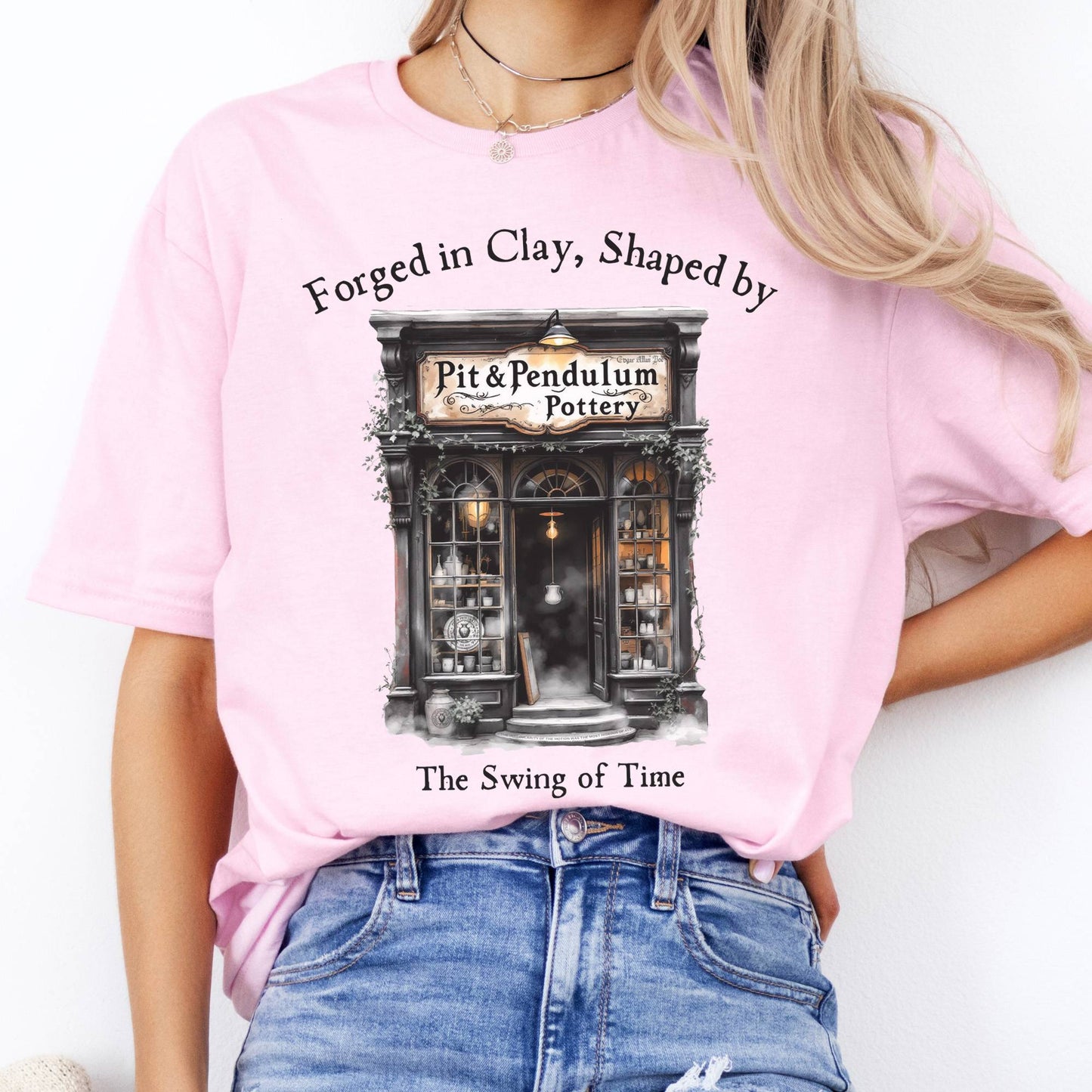 T-Shirt Pit & Pendulum Pottery Poe T-Shirt The Mystic Eden