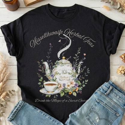 T-Shirt Black / S Misselthwaite Herbal Teas The Secret Garden T-Shirt The Mystic Eden