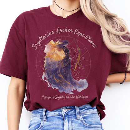 T-Shirt Sagittarius Archer Expeditions Zodiac T-Shirt The Mystic Eden