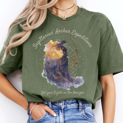 T-Shirt Sagittarius Archer Expeditions Zodiac T-Shirt The Mystic Eden