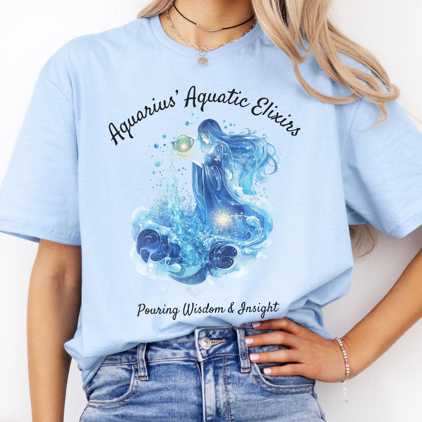 T-Shirt Aquarius Aquatic Elixirs Zodiac T-Shirt The Mystic Eden