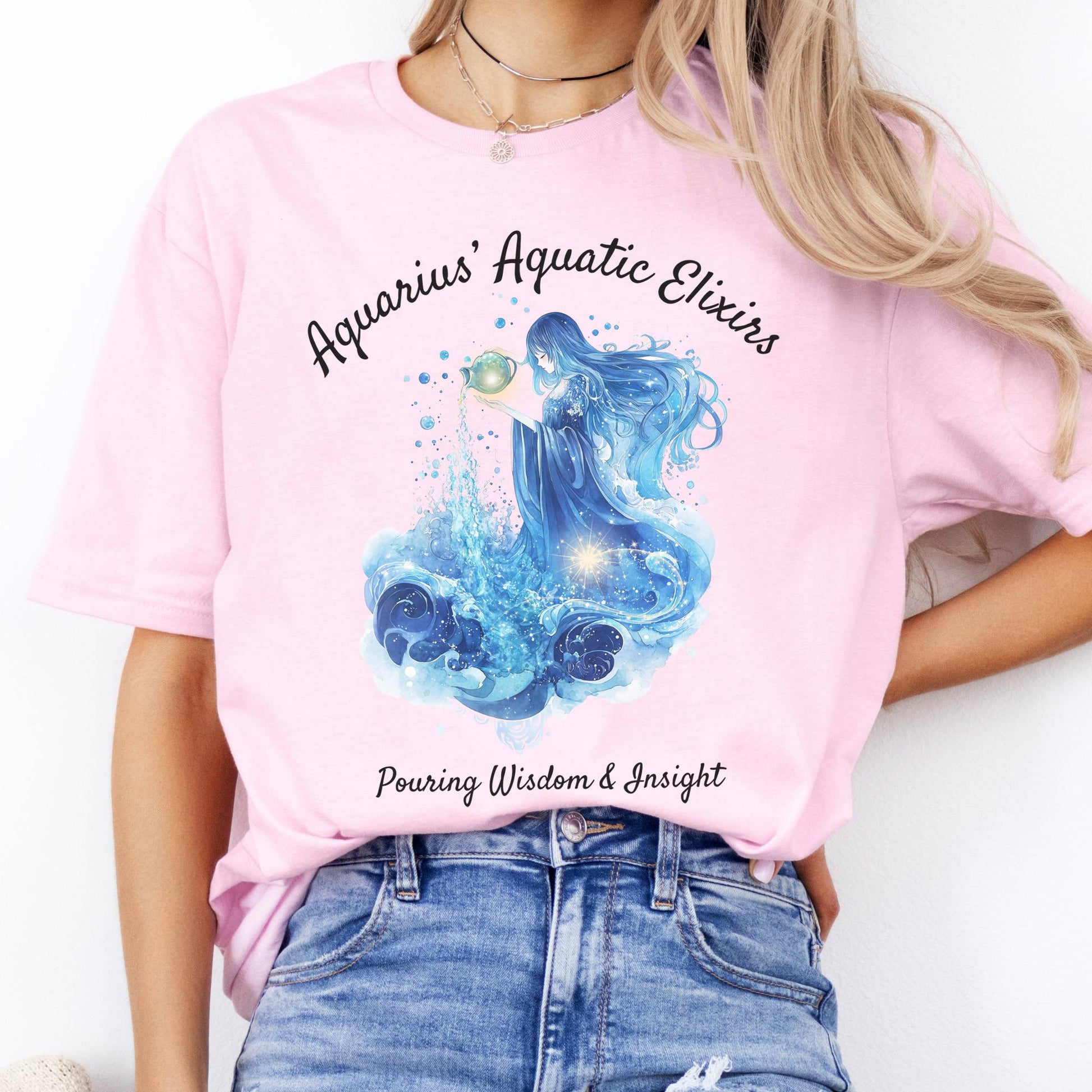 T-Shirt Aquarius Aquatic Elixirs Zodiac T-Shirt The Mystic Eden