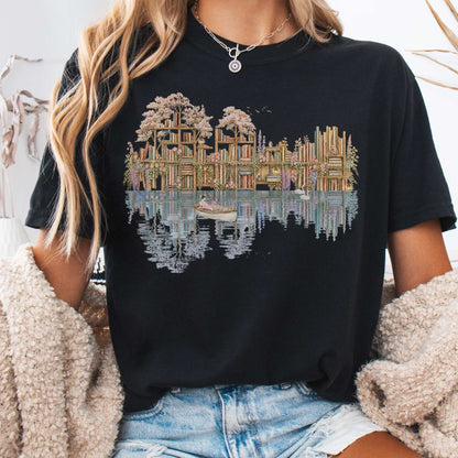 T-Shirt Black / S The Floating Library T-Shirt The Mystic Eden
