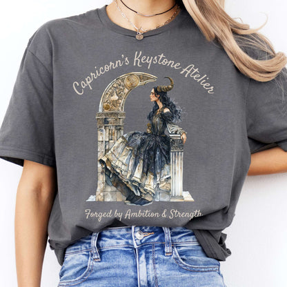 T-Shirts Capricorn's Keystone Ateliers Zodiac T-Shirt The Mystic Eden