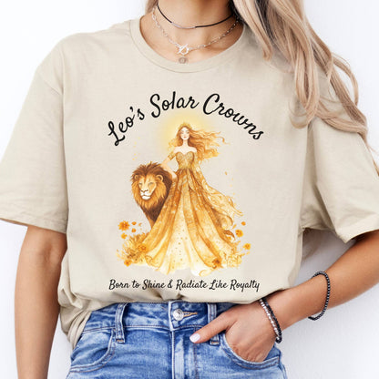 T-Shirts Leo's Solar Crowns Zodiac T-Shirt The Mystic Eden